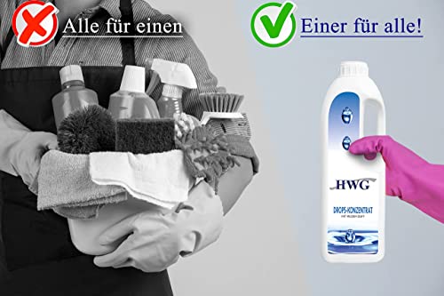 Teppichreiniger HWG Drops Konzentrat 1L – Fleckenentferner für Textilien