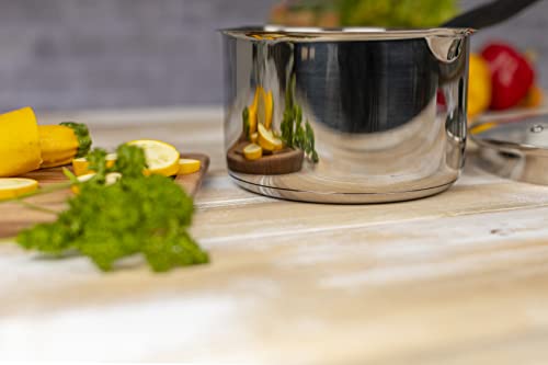 Kuhn Rikon Classic Plus Saucepan, Stainless Steel, 16cm/1.9L - Image 4