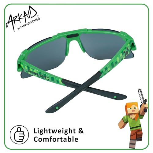 ARKAID Official Minecraft Boys Sunglasses | UV400 | One Size Fits Most Kids3
