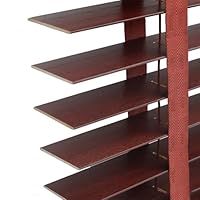 Dtch Bamboe Houten Jaloezie - Easy Natural - 50 Mm - Zwart - 120 X 240 Cm