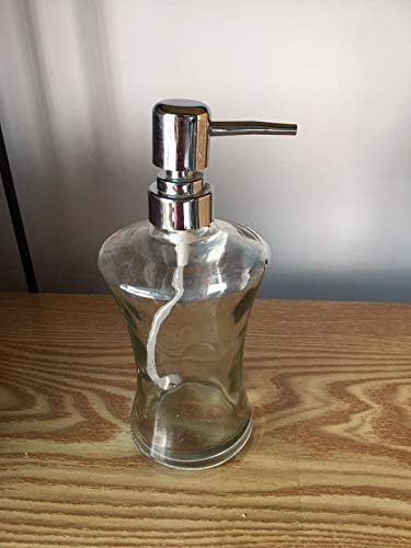 Zénitude Glassworks Pump Bottle Hand Sanitiser Dispenser 300ml - Empty Glass Liquid Refillable Bottle