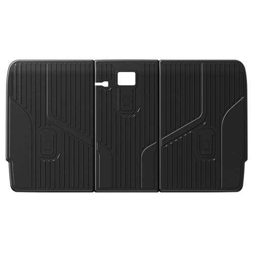 3W Tesla Model Y Rear Seat Back Mats 2020-2025(Not for Juniper), Seatback Protector All-Weather TPE Floor Liners, Accseeories 5-Seater 2) Model Y 20-24|3PCS Backrest Mats
