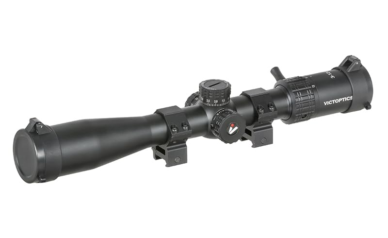 Vict Optics Visor S4 3-12x40 SFP, Retícula MDL, Ajuste 1/10 MIL, Aluminio 6061-T6, Negro. Uso Exclusivo para Airsoft. Anillas para Rail Picatinny de 20 mm