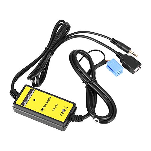 SANON DC 12V Auto Car USB Aux-In Adapter Mp3 Player Radio Audio Interface para VW SK-Oda Seat