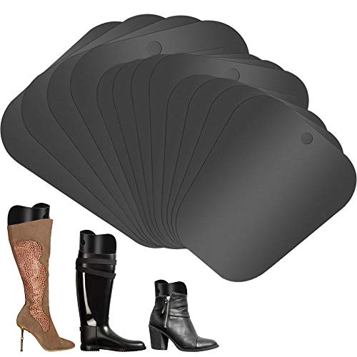 CODIRATO 12 PCS Hormas de Botas Reutilizable Soporte de Bota Alta Insertos de Formas de Botas para Botas Altas para Mujeres y Hombres (14/12/16 Pulgadas, Negro)