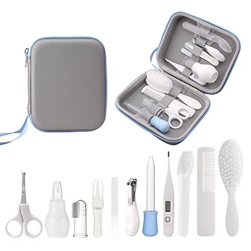 RoseFlower Set Para Cuidado Del Bebé, Bebé Kit de Cuidado Diario, Kit de cuidado de la salud del bebé | Kit de aseo de bebé de 14 piezas, para Regalos Bebés Apto para Niñas y Niños #Blanco