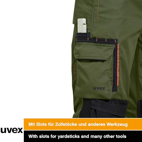 Uvex Tune-Up Männer-Arbeitshosen Lang - Cargohose für die Arbeit,Grün,46