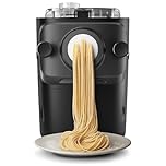 Philips 7000 Serie PastaMaker, Perfekte Nudeln Selbstgemacht, Automatisches Wiegen, 8 Pastasorten, Einfache Reinigung, bis zu 8 Portionen, ProExtrude-Technologie, Vegan, Glutenfrei, Schwarz(HR2665/93)