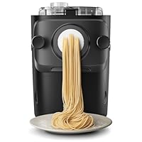 Philips Serie 7000 Macchina per la Pasta - Tecnologia ProExtrude, Pesatura Automatica, 8 Trafile, Impasto Perfetto, Facile da Pulire, Fino a 8 Porzioni, Nero (HR2665/93)