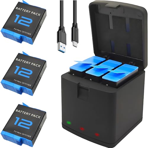 GoPro Hero 12-9 Battery Charger & Battery Pack Kit