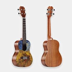 Ukulélé de 23 pouces de type C placage débutant étudiant adulte oeuvre à la main - Les Beatles, Paul McCartney, John Lennon, RIngo Starr, George Harrison Ukulélé de 23 pouces de type C placage débutant étudiant adulte oeuvre à la main – Image 6