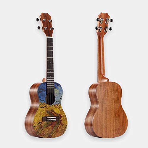 Ukulélé de 23 pouces de type C placage débutant étudiant adulte oeuvre à la main - Les Beatles, Paul McCartney, John Lennon, RIngo Starr, George Harrison Ukulélé de 23 pouces de type C placage débutant étudiant adulte oeuvre à la main – Image 7