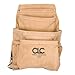 Custom Leathercraft CLC I923X Suede Carpenter's Nail and Tool Bag, 10 Pocket