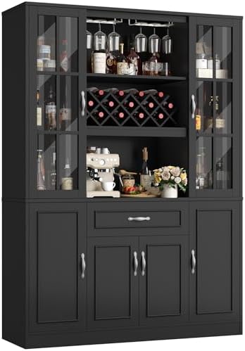 HIFIT 74" Kitchen Pantry Cabinet, Large Kitchen Hutch Storage Cab...