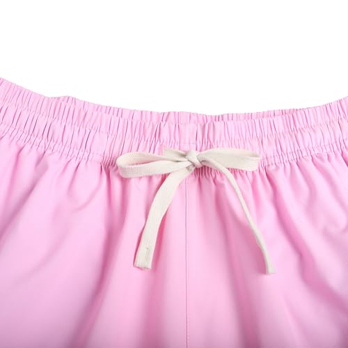 Pullonsy Men's Swim Trunks Quick Dry Board Shorts with Zip Pockets Beach Swimwear Bathing Suits3