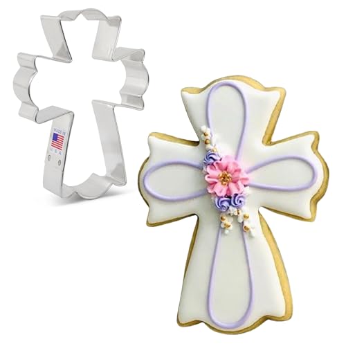 Ann Clark Cookie Cutters Large Fancy Cross Cookie Cutter, 4.5