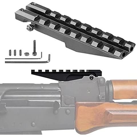 AKTYAN Tactical Low Profile Picatinny Scope Mount Rail for Rifle Rear Sight AK Series Gun AK 47 Sight Rail Hunting Scope Mount Cover
