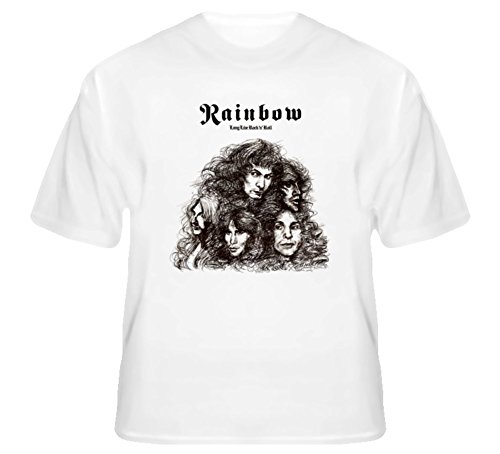 Rainbow Long Live Rock n Roll Album 1978 Classic Rock T Shirt L White