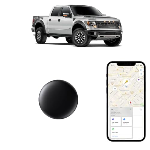 Mini GPS Tracker for Car - Find My Compatible (iOS Only) | No Subscription GPS Tracker with Real-Time Tracking | Hidden Vehicle Tracker | Anti-Theft Long Battery Locator | Global Coverage