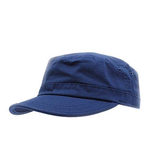 Image of The Vintage Year Heavy Stitching Washed Cotton Cadet Hat - Durable Military Baseball Cap for Men & Women, Outdoor Casual Wear