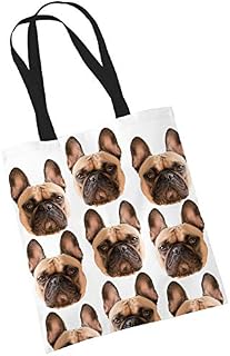 French Bulldog Tote Bag Gifts for Dog Lovers Print Bags with Dogs on