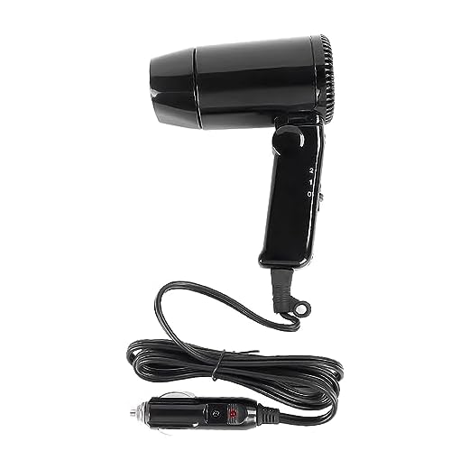 Secador de cabelo Secador de cabelo portátil Dobrável, Ajustável, Fácil de usar, Secador de cabelo estilo de carro Secador de cabelo para mulheres e