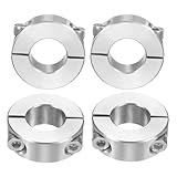 QUARKZMAN 4 Stück Geteilte Stellringe, 18mm Bohrung 36mm AD 13mm Dicke Klemmringe 304 Edelstahl Tiefenanschlagringe Gewindestiftscheiben Wellenkragen