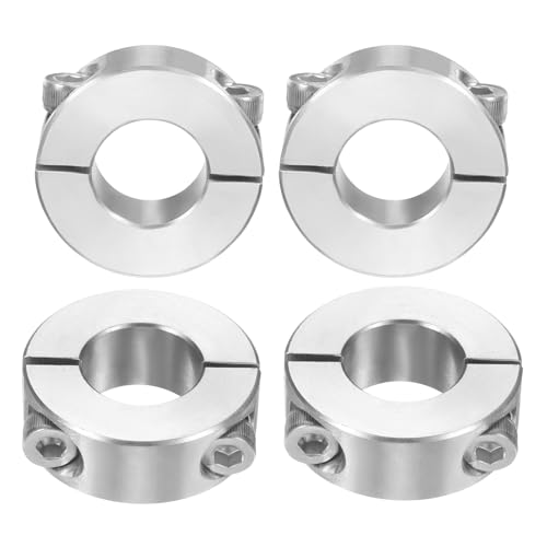 QUARKZMAN 4 Stück Geteilte Stellringe, 18mm Bohrung 36mm AD 13mm Dicke Klemmringe 304 Edelstahl Tiefenanschlagringe Gewindestiftscheiben Wellenkragen