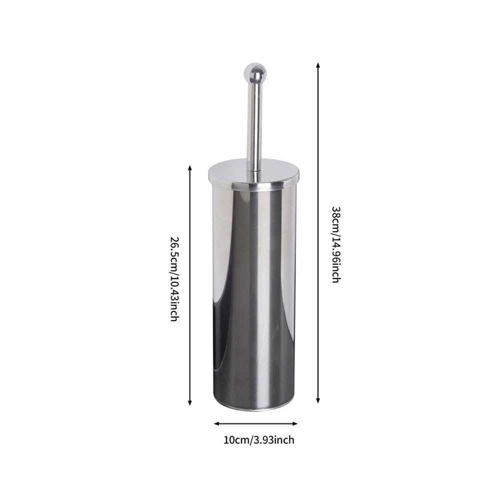 Scopino per WC Scopino for WC rotondo con supporto da parete in acciaio inox for bagno Spazzole per WC