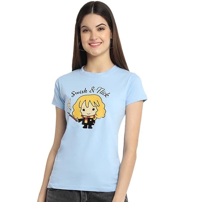 Image of Preneum 100% Pure Cotton Oversized Regular Fit Half Sleeve Round Neck Cool Front Trendy Printed T-Shirt for Women /Girls (Pack of 3)