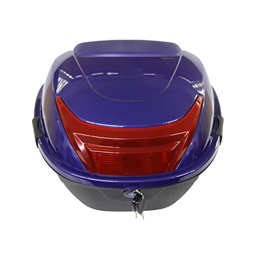Maleta trasera de moto para solucionar la falta de espacio con respaldo ergonómico y luz