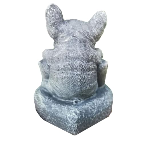 Statue Welcome Chien Bulldog objet décoration maison originale - 6