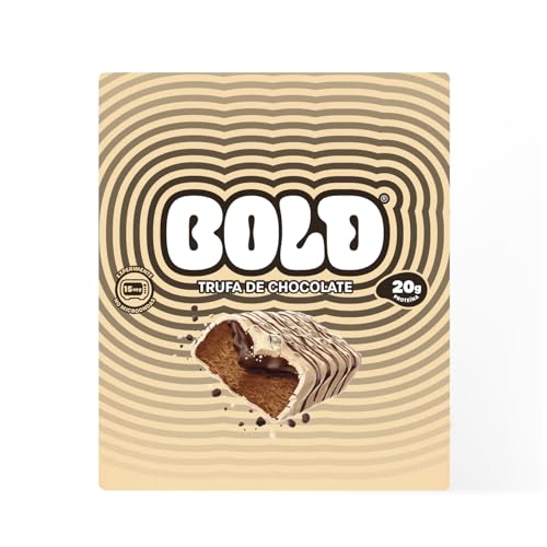 Barra de Proteína BOLD Snacks Trufa de Chocolate (20g de Proteína) - Caixa com 12 unidades