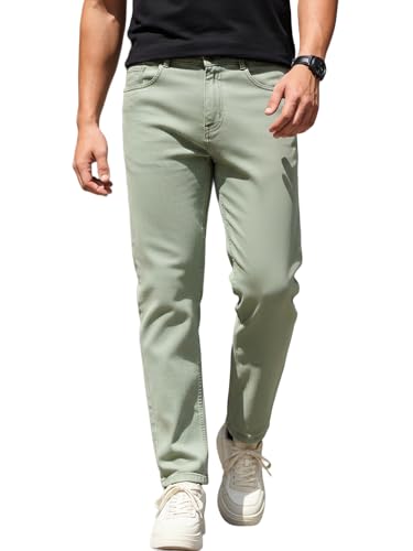 Image of Urbano Fashion Men's Regular Fit Heavy Washed Denim Jeans Stretchable