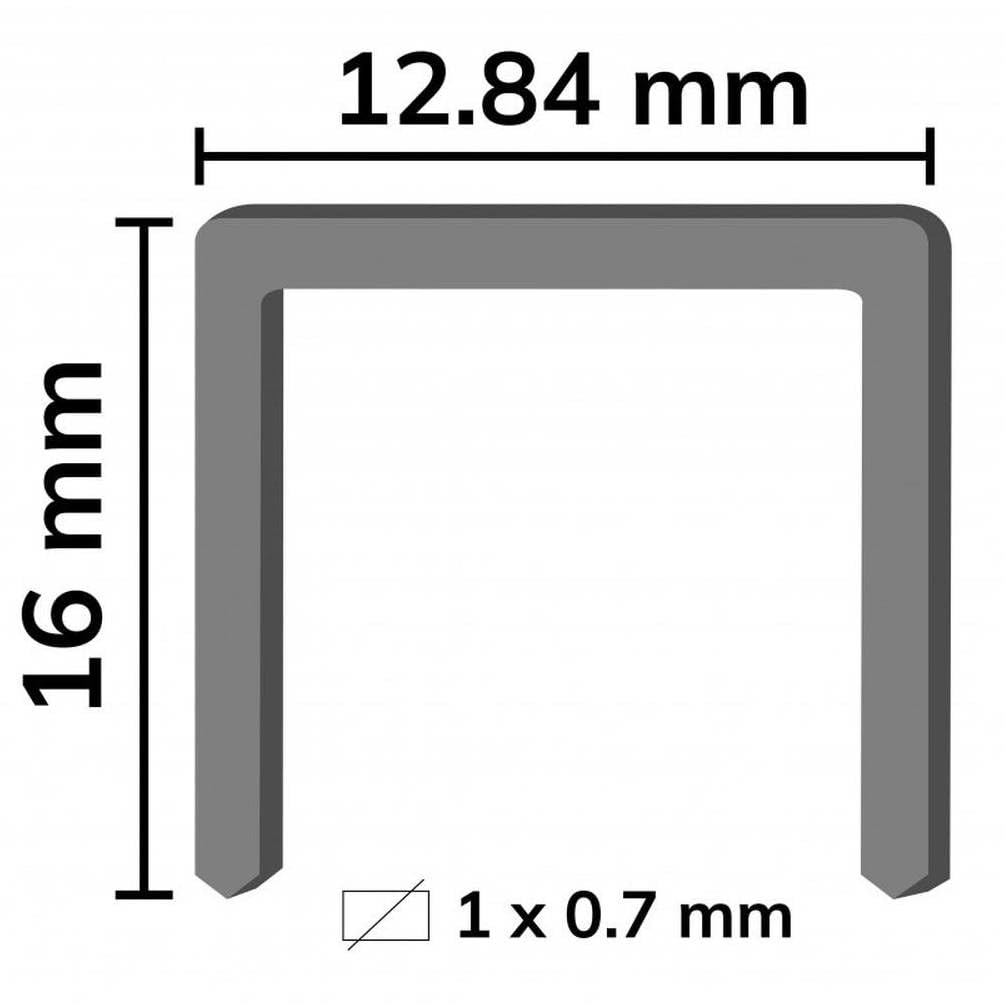10.000 graffette zincate A-16-12.84x16x0.7x1 mm - D-Work