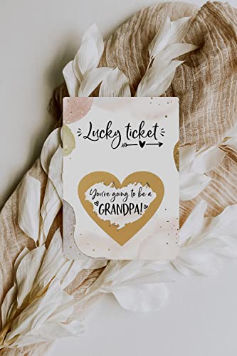 Image of Joli Coon Pregnancy announcement scratch off cards - You are going to be a grandpa - Grandpa Pregnancy scratch off announcement with envelope