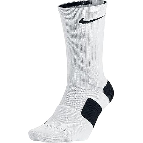 Nike Elite Crew Lacrosse Socks (White/Black-LG) Cover