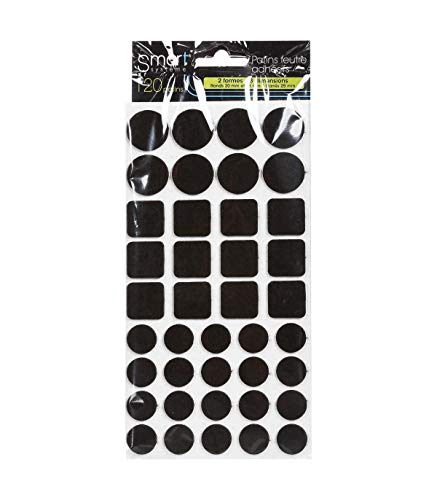 120 PATINS FEUTRE ADHESIFS PROTEGE SOL CHAISE MEUBLE 3 DIMENSIONS