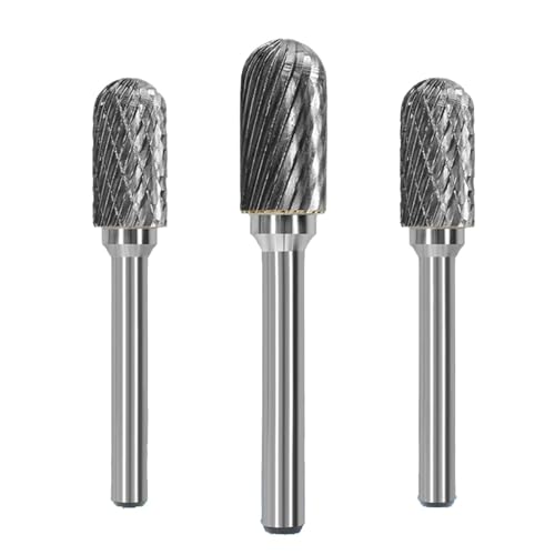Fresas Para Metal Herramienta de Lima rotativa carburo tungsteno con cabezal 6mm, amoladora rebabas, herramientas abrasivas, taladro, fresado y tallado(C0616M06)