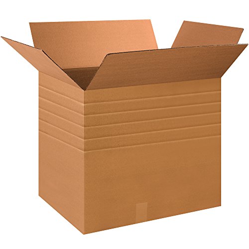 Tape Logic TLMD282024 Multi-Depth Corrugated Boxes, 28" x 20" x 24", Kraft (Pack of 10)