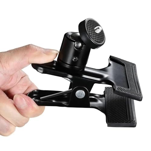 Image of Multi-Function Spring Clamp Clip Holder Mount with 360 Ball Head Compatible for Photography, Studio, YouTube, Live Stream (Clip Holder)