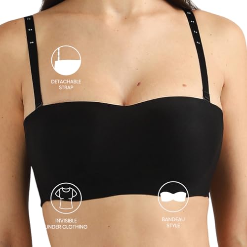 Image of Wacoal Women's Basic Mold |Padded|Wired|Half Cup|Everyday Wear|Strapless|Multiway Bra