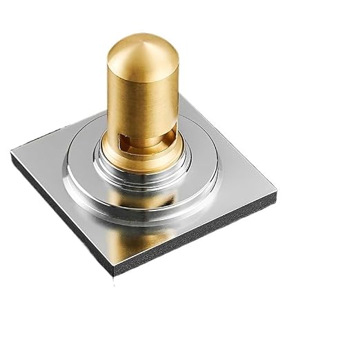 Lkfjnhepf U-Type Floor Drain Floor Drains 10Cm Chrome Square Shower Drain Brass Trap Waste Grate With Hair Strainer Bathroom Accessories(U-Type)