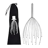 [Fácil de transportar] : ligero y fácil de transportar, y con una bolsa de tela, que le brinda una gran comodidad, fácil de sacar y almacenar. La araña de masaje de cabeza se puede utilizar en cualquier lugar y en cualquier momento.