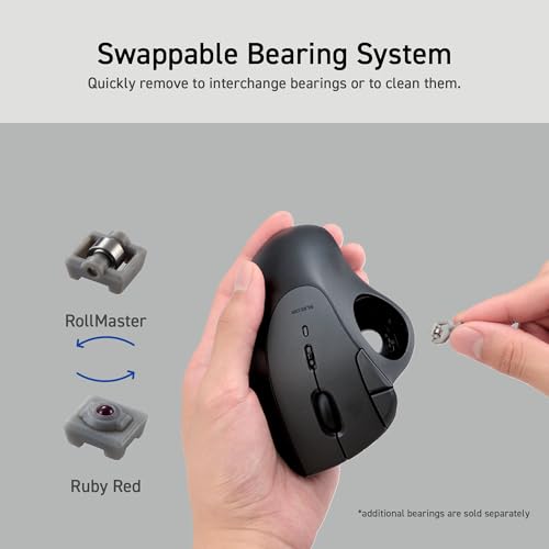 Souris trackball sans fil Bluetooth Elecom IST ergonomique Windows macOS Android noir - 4
