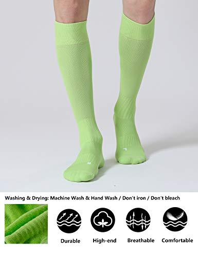 Image of CS CELERSPORT 2 /3 Pack Soccer Softball Baseball Socks for Youth Kids Adult Multi-Sport Compression Knee High Socks