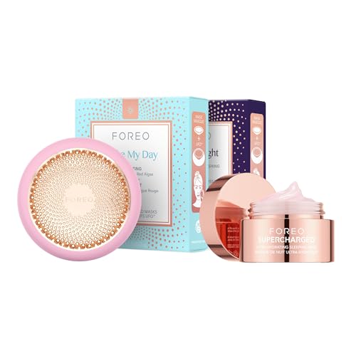 FOREO UFO 3 Hidratante + 14 mascarillas + Mascarilla nocturna - Pearl Pink