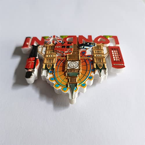Imán de Nevera 3D London UK Resin Hecho a Mano miniatura 5