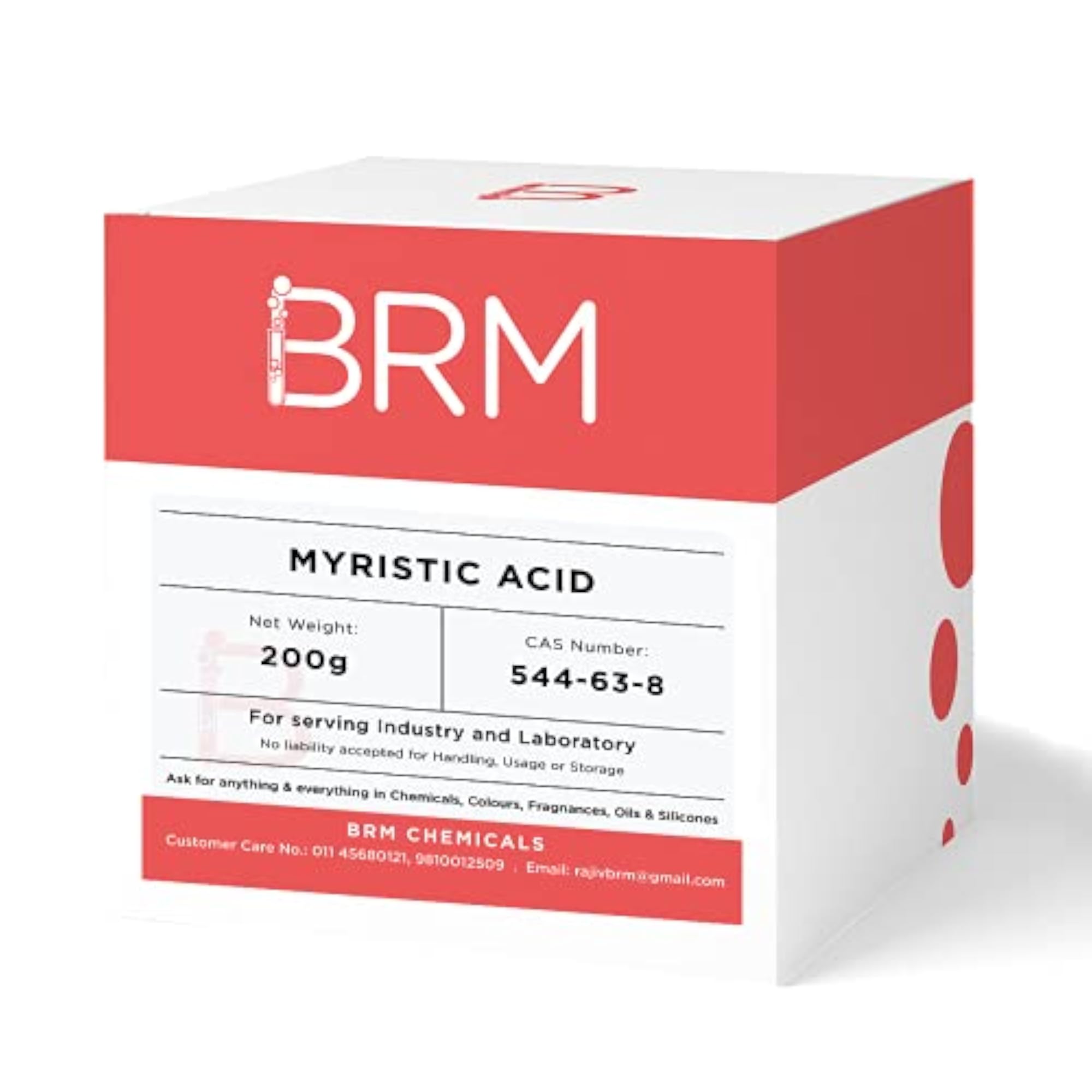 Myristic Acid for Soap Making, 200g