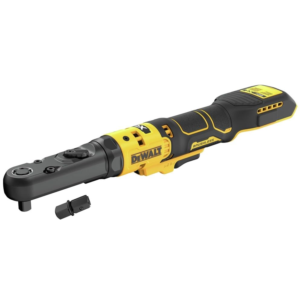 DEWALT20V MAX XR Cordless Ratchet, 3/8" and 1/2" Sealed Head Ratchet, Bare Tool Only (DCF510B)
